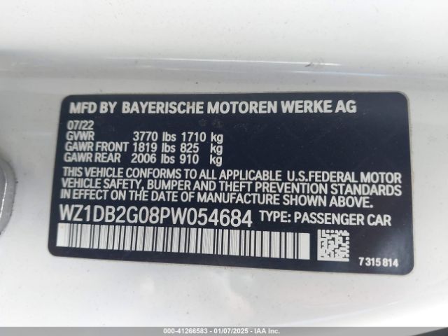 2023 TOYOTA GR SUPRA WZ1DB2G08PW054684 Photo 8