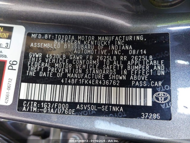 Toyota CAMRY LE 2014 4T4BF1FK4ER436762 Image 9