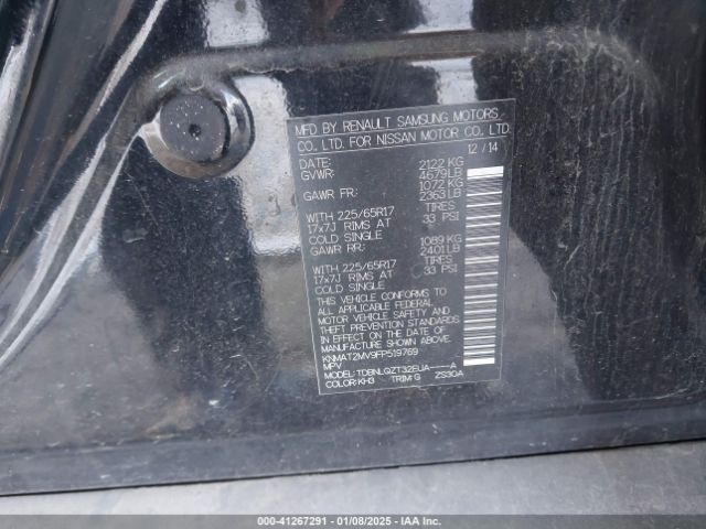 KNMAT2MV9FP519769 Nissan ROGUE SV