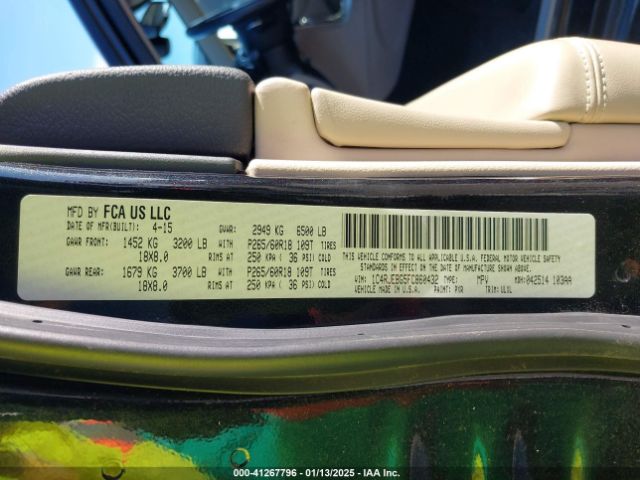 1C4RJEBG5FC860432 Jeep Grand Cherokee Limited