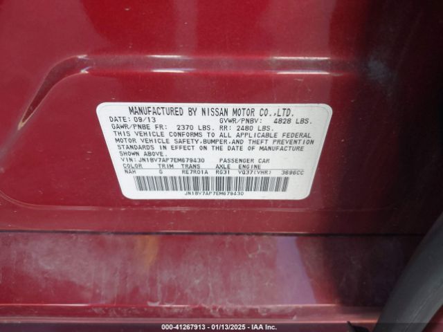 JN1BV7AP7EM679430 Infiniti Q50 Premium
