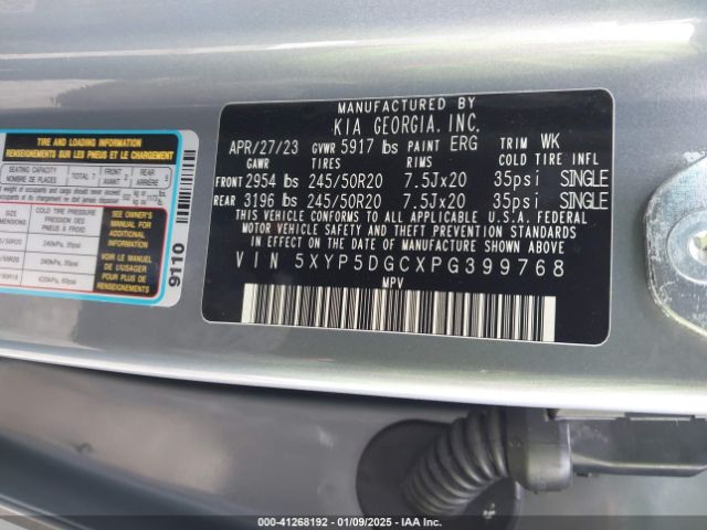 5XYP5DGCXPG399768 KIA Telluride Sx Prestige