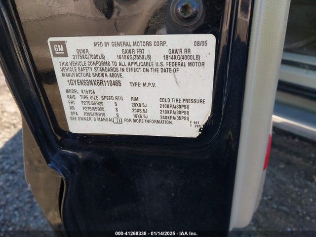 2006 CADILLAC ESCALADE 1GYEK63NX6R110465 Photo 8