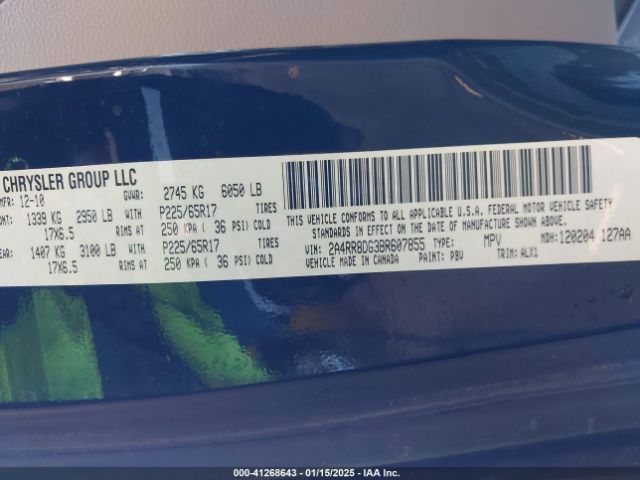 2011 CHRYSLER TOWN & COUNTRY 2A4RR8DG3BR607855 Photo 8
