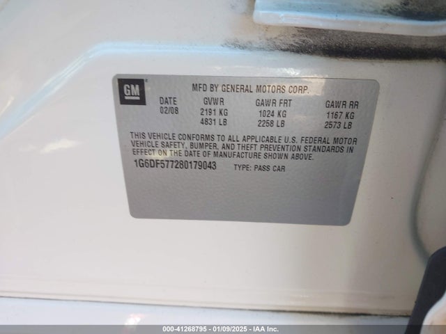 2008 CADILLAC CTS 1G6DF577280179043 Photo 8