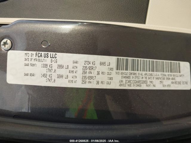 2C4RC1DGXHR532059 Chrysler Pacifica Touring
