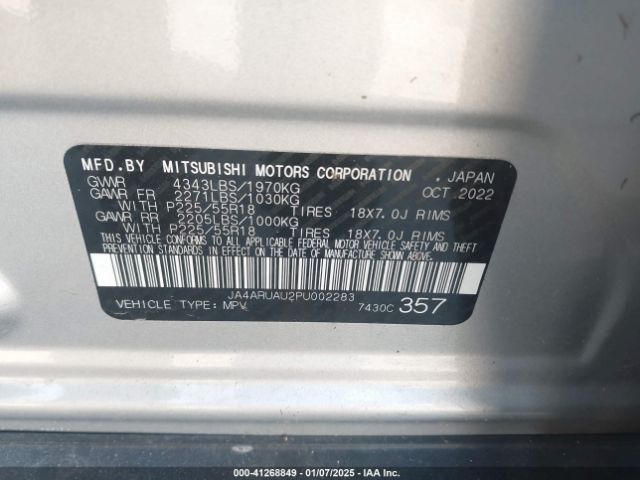 2023 MITSUBISHI OUTLANDER SPORT JA4ARUAU2PU002283 Photo 8