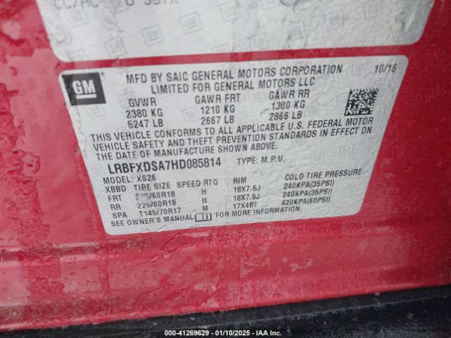 LRBFXDSA7HD085814 Buick Envision Essence
