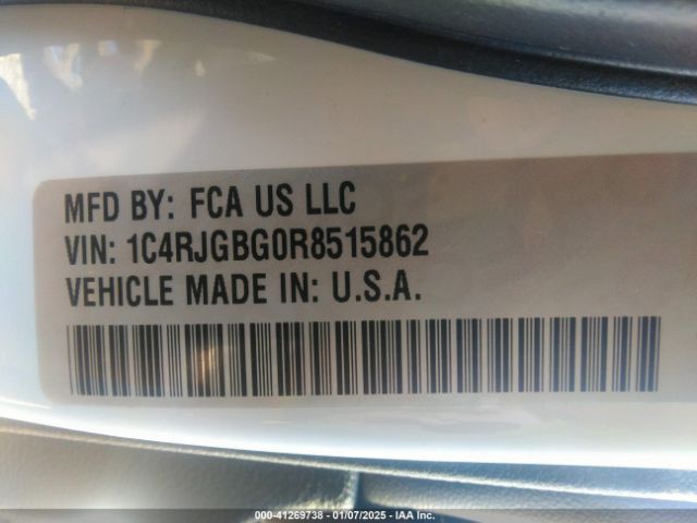 1C4RJGBG0R8515862 Jeep Grand Cherokee Limited 4x2