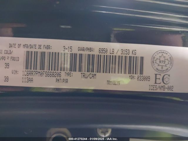 1C6RR7PM0FS668206 RAM 1500 Longhorn