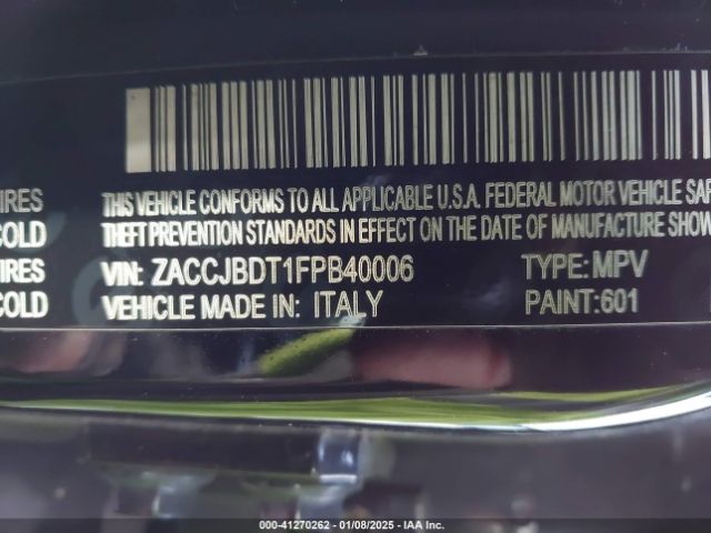 ZACCJBDT1FPB40006 Jeep Renegade Limited