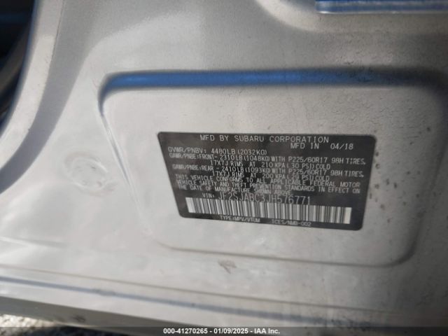 JF2SJABC3JH576771 Subaru Forester 2.5i