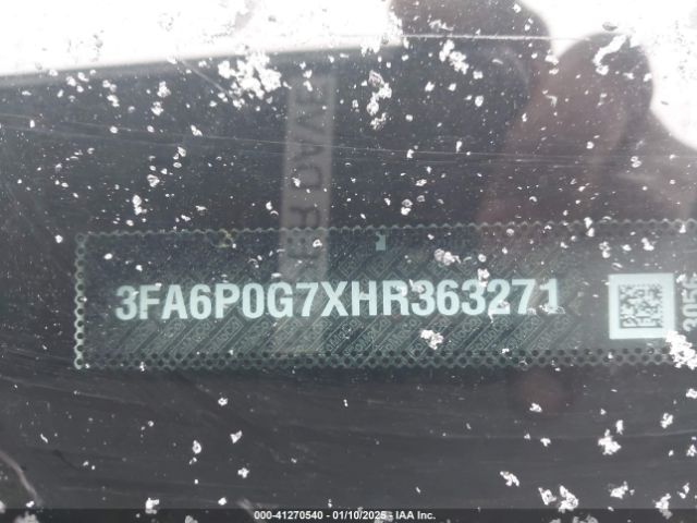 3FA6P0G7XHR363271 Ford FUSION S