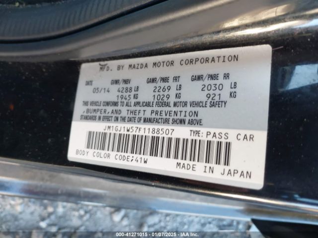 JM1GJ1W57F1188507 Mazda Mazda6 I Grand Touring