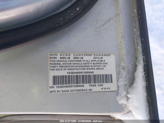 2000 SAAB 9-5 YS3EH45G9Y3059045 Photo 8