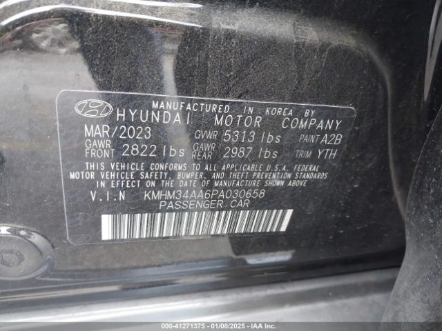KMHM34AA6PA030658 Hyundai Ioniq 6 Sel