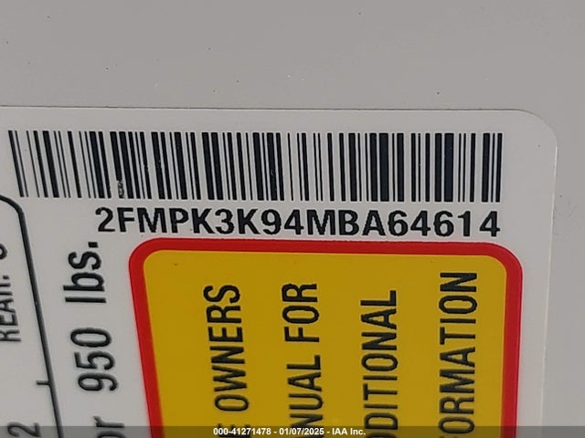 Ford Edge Titanium 2021 2FMPK3K94MBA64614 Image 9