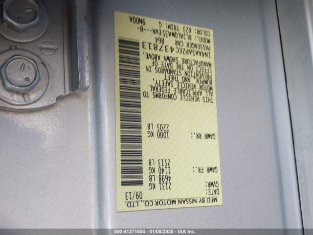 1N4AA5AP2EC437813 Nissan Maxima 3.5 S