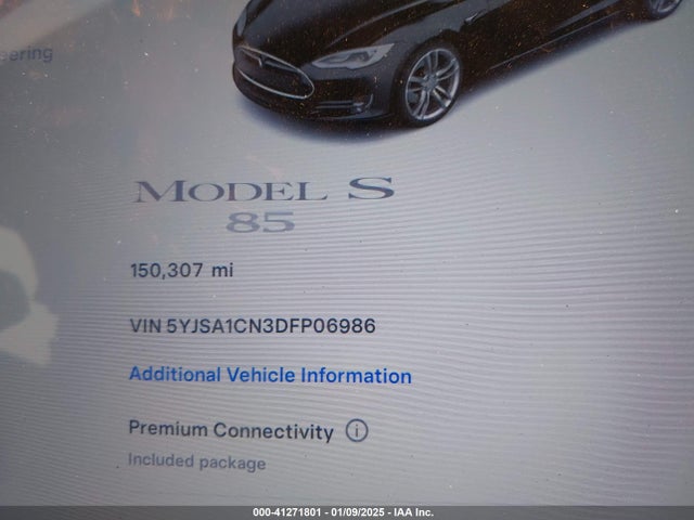 2013 TESLA MODEL S 5YJSA1CN3DFP06986 Photo 6