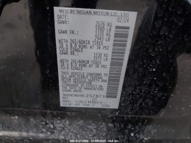 5N1DR3BD4RC257873 Nissan Pathfinder Rock Creek 4wd