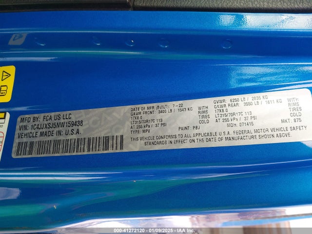 Jeep Wrangler Unlimited Rubicon 392 4x4 2022 1C4JJXSJ5NW159438 Image 9