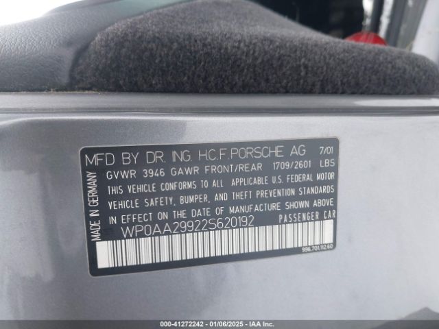 2002 PORSCHE 911 WP0AA29922S620192 Photo 8