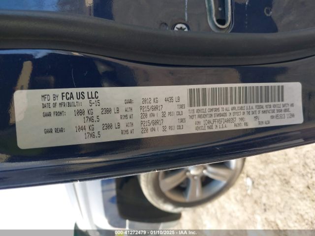 1C4NJPFA5FD400357 Jeep Patriot High Altitude Edition