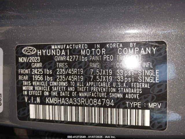 Hyundai Kona N Line 2024 KM8HA3A33RU084794 Image 9