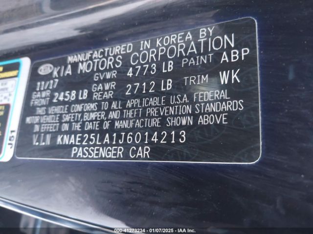 KNAE25LA1J6014213 KIA Stinger Premium