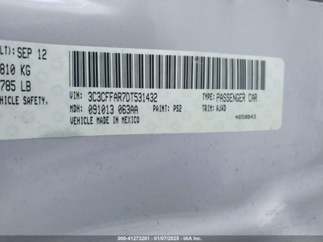 2013 FIAT 500 3C3CFFAR7DT531432 Photo 8