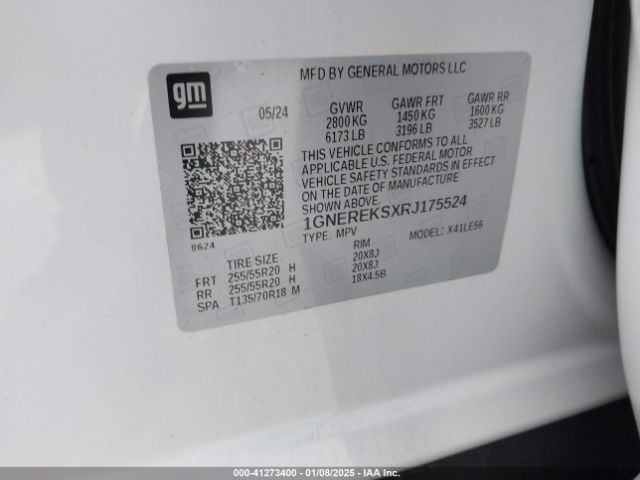 1GNEREKSXRJ175524 Chevrolet Traverse Fwd Ls