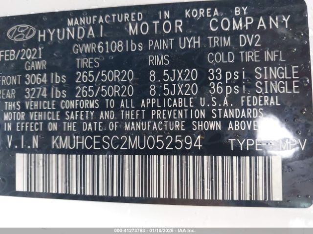 KMUHCESC2MU052594 Genesis Gv80 3.5t Awd