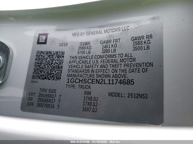 1GCHSCEN2L1174685 Chevrolet Colorado 2wd  Long Box Lt