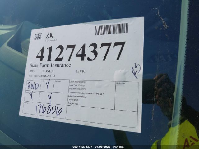 2HGFG3B8XFH500120 Honda CIVIC EX
