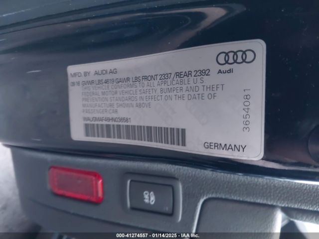 WAUGMAF46HN036581 Audi A4 2.0t Ultra Premium