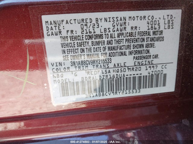 Nissan Sentra Sv Xtronic Cvt 2024 3N1AB8CV9RY215533 Image 9
