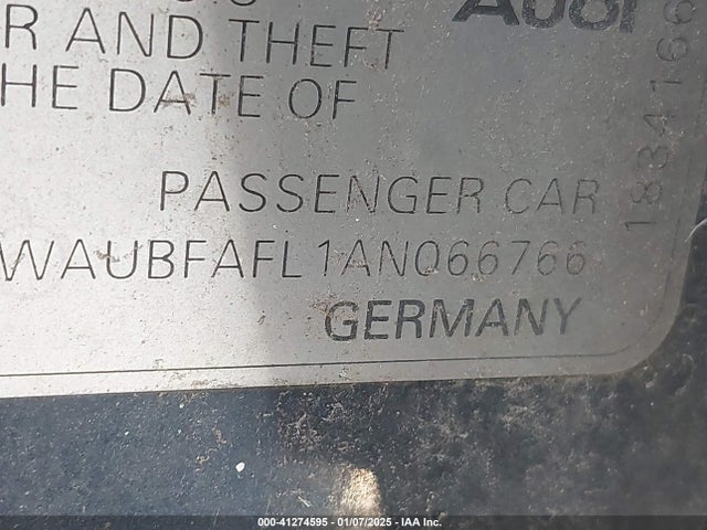 2010 AUDI A4 WAUBFAFL1AN066766 Photo 8