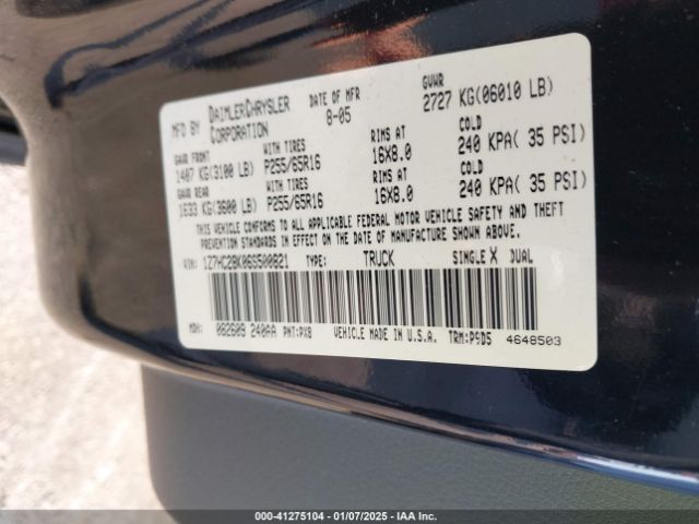 2006 MITSUBISHI RAIDER 1Z7HC28K06S500821 Photo 8