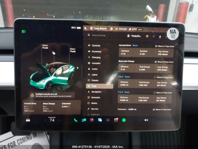 5YJ3E1EA7PF679461 Tesla Model 3 Rear-wheel Drive
