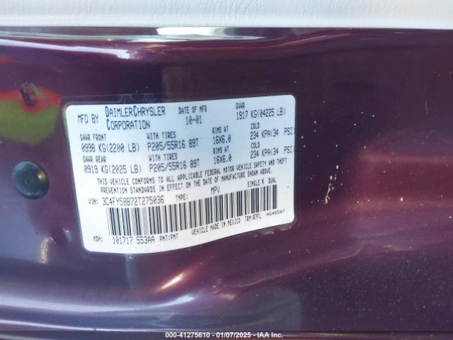 2002 CHRYSLER PT CRUISER 3C4FY58B72T275036 Photo 8