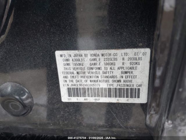 2008 ACURA TSX JH4CL96898C005079 Photo 8