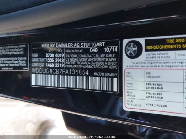 WDDUG8CB7FA136854 Mercedes-Benz S 550