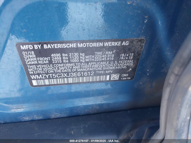 2018 MINI COUNTRYMAN WMZYT5C3XJ3E61612 Photo 8