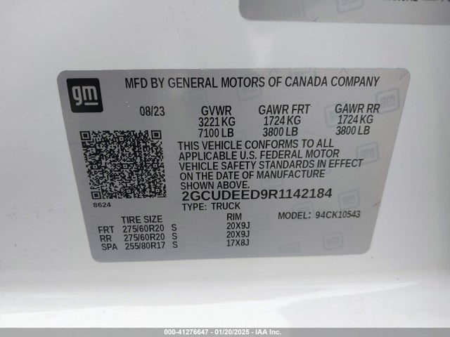 Chevrolet l84 2024 2GCUDEED9R1142184 Image 9