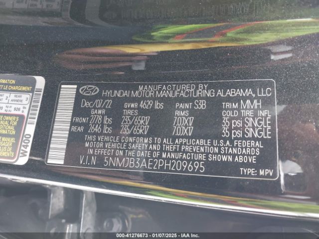 2023 HYUNDAI TUCSON 5NMJB3AE2PH209695 Photo 8