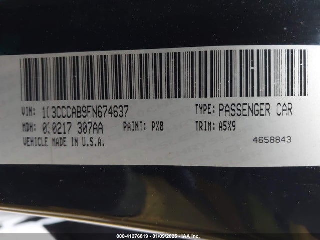 Chrysler 200 Limited 2015 1C3CCCAB9FN674637 Image 9
