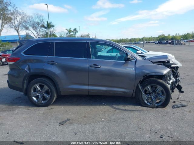 5TDDGRFH7KS072831 Toyota Highlander Hybrid Limited Platinum