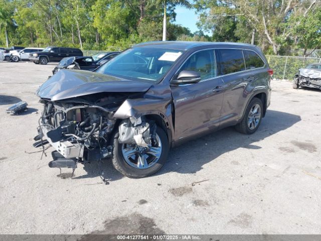 5TDDGRFH7KS072831 Toyota Highlander Hybrid Limited Platinum