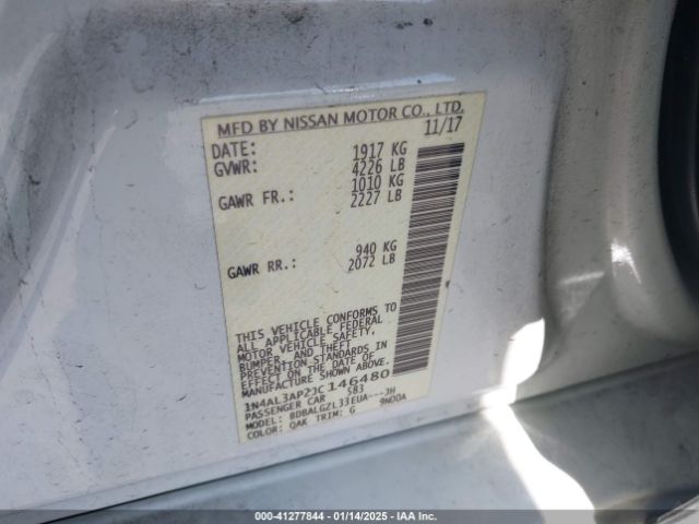 1N4AL3AP2JC146480 Nissan Altima 2.5 S