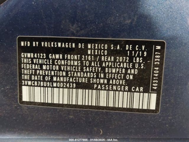 3VWCB7BU9LM002439 Volkswagen Jetta